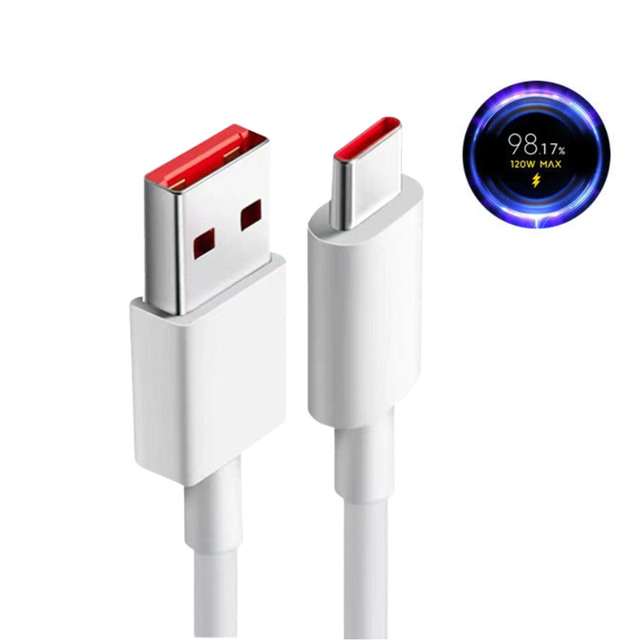 6A 120W USB Type-C Cable Super Fast Charging Data Cables 67w 33W USB-C Charging Cable for Huawei for Xiaomi Redmi