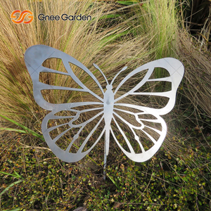Offres Spéciales : Ornements Papillon en Métal Corten MK, Décoration de Jardin, Art Animalier, Oxydation Naturelle, Épaisseur 3-5mm, 1-5kg, Taille Personnalisable - Product Image 3