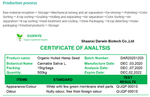 कार्बनिक हुलल्ड हेम्प बीज 500 जी/बैग निजी लेबल - Product Image 3