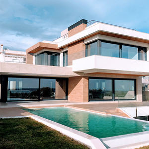 Fenêtre et porte en aluminium double vitrage de qualité <span class=keywords><strong>anthracite</strong></span> moderne personnalisée - Product Image 4