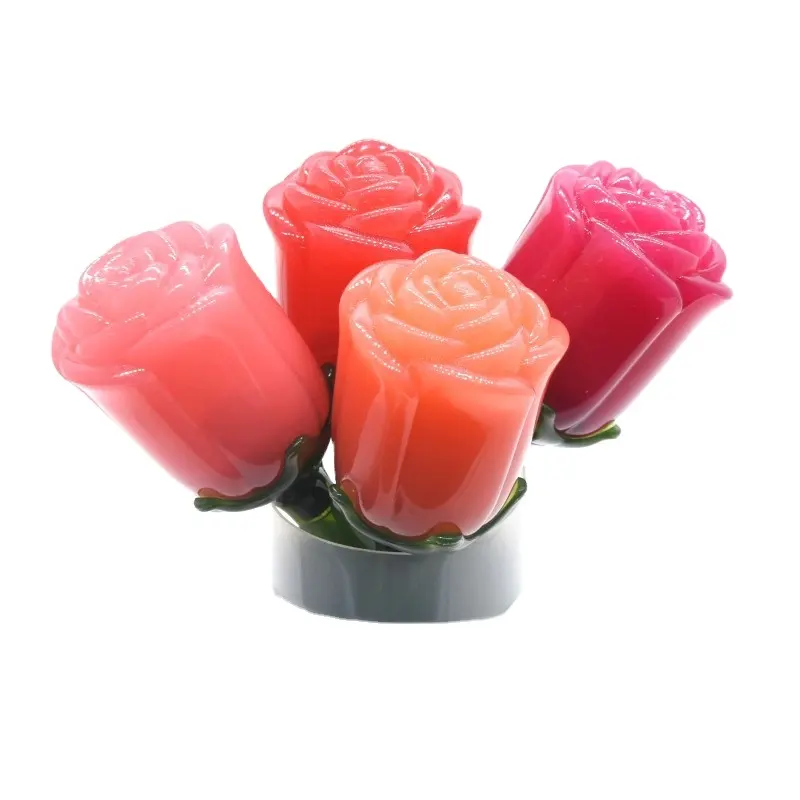 Pretty Lip Gloss 5ml Multicolored Rose Lip Glaze Tube Eco Friendly New Lipstick Packing Plastic OEM Lipstick Containers 20 Pcs