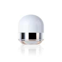 Ensemble d'emballages cosmétiques de luxe rechargeables et uniques pour soins de la peau : pot de crème 15g/50g et flacon pompe airless 30ml pour sérum