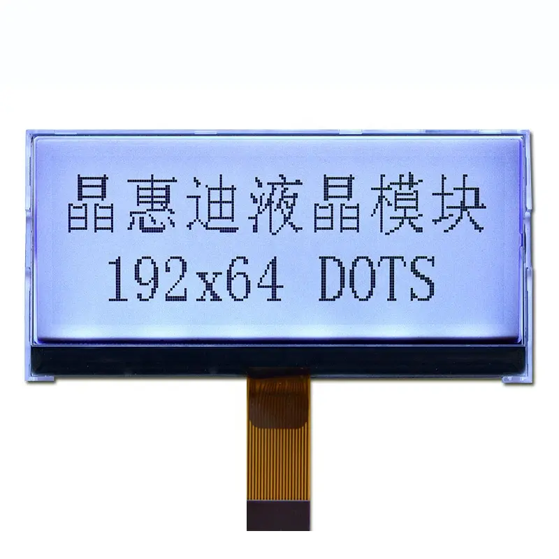 192x64 Dot Grafico LCD Grigio E Bianco Retroilluminazione A LED COG Display Lcd JHD19264-G33BSW-G