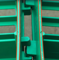 Plancher à lattes en plastique PP de haute qualité pour l'élevage de moutons, équipement d'élevage facilement assemblable avec 1 an de garantie