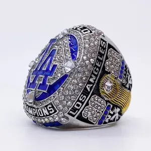 Custom Youth Men Name Sports Baseball Rings Display Championship Rings Los Angeles Dodgers Ring