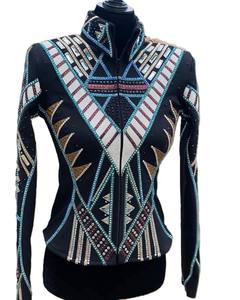 Chaqueta ecuestre de cierre de cremallera elegante y elegante de primera calidad para equitación occidental Suministro ODM transpirable - Product Image 1