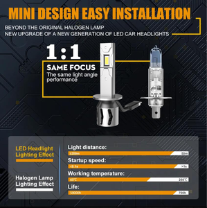 Lampadina a LED <span class=keywords><strong>H1</strong></span> H3 H7 12V 50W fendinebbia LED <span class=keywords><strong>H1</strong></span> 6500K lampada lampadina <span class=keywords><strong>H1</strong></span> H7 LED Canbus Plug and Play Mini H3 <span class=keywords><strong>H1</strong></span> - Product Image 6