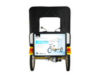 ESTER 2023 Vélo à pédales à trois roues Rickshaw à vendre, 5 places, 26 pouces, boîte lumineuse publicitaire LED