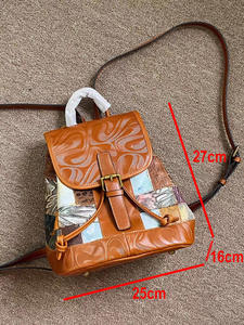 Mochilas de Mujer de Cuero Vacuno Genuino, Bolso de Hombro Clásico Vintage de Moda - Product Image 6
