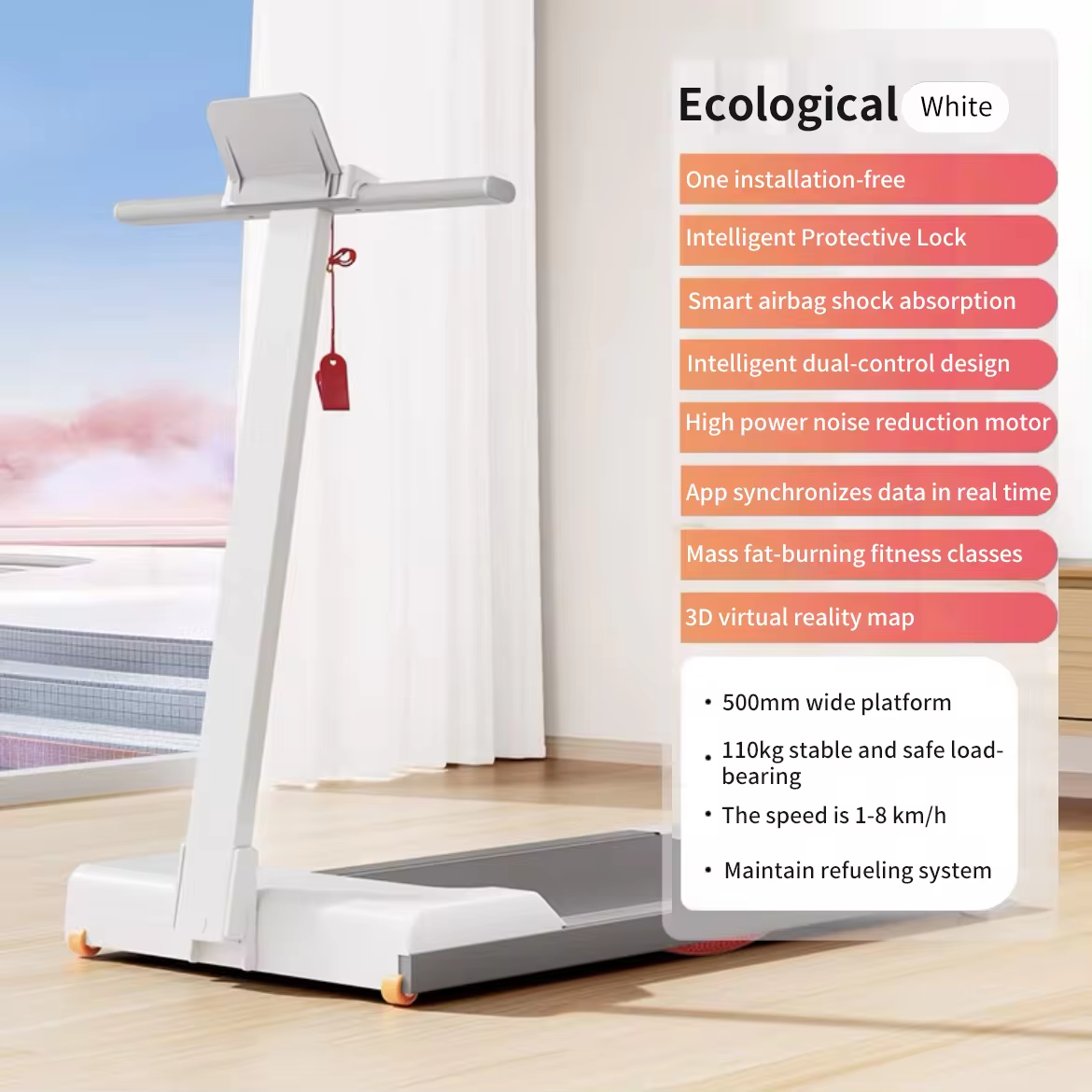 Blanco con la aplicación fitshow