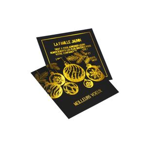 Poster Toko Komersial, Kupon Rumah Sakit, Kartu Kunjungan Penjual Parfum SPA, Laminasi Hitam Matte 95x35mm 300gsm, Emboss UV - Product Image 4