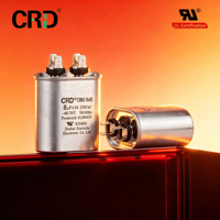 Condensateur de démarrage moteur CRD CBB65 8UF370V en film polypropylène métallisé pour compresseur de climatiseur HVAC, moteur AC certifié RoHS