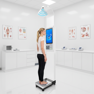 Pantalla Táctil Inteligente LCD <span class=keywords><strong>de</strong></span> 18.5 Pulgadas, Altura y Peso, Índice <span class=keywords><strong>de</strong></span> <span class=keywords><strong>Masa</strong></span> <span class=keywords><strong>Corporal</strong></span>, Recordatorio por Voz, 25 Idiomas Disponibles para Hospitales y Centros <span class=keywords><strong>de</strong></span> Salud - Product Image 1