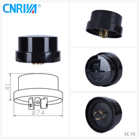 Capteur de contrôle de lumière photoélectrique extérieur CNRIYA LC-1S, interrupteur jour/nuit pour éclairage public, indice de protection IP54, compatible LED, à verrouillage rotatif, inductif