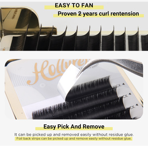 Miếng nối mi Curl Volume Lash Extension bán buôn dễ tạo quạt kiểu Nga, độ dày 0.03, 0.05, 0.07, tự tạo quạt - Product Image 4