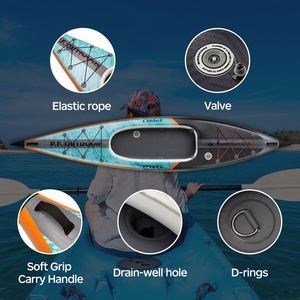 P.F. Promotion exceptionnelle : Kayak gonflable professionnel de 3,9 m, grand format, anti-UV, pour la pêche en mer et les sports nautiques PF02/2 Nouveauté - Product Image 3