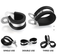 Collier de serrage en caoutchouc en acier inoxydable, facile à utiliser, de haute qualité, pour tuyaux et flexibles