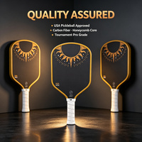Raquette de pickleball professionnelle Influence VS-HELIOS pour adolescents et adultes, approuvée aux États-Unis, de niveau compétition, ensemble complet, fibre de carbone T700 PP 225g