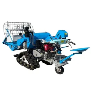 Manual Collection Combined Paddy Wheat Soybean Rice Harvester Rice Harvesting Machine Mini