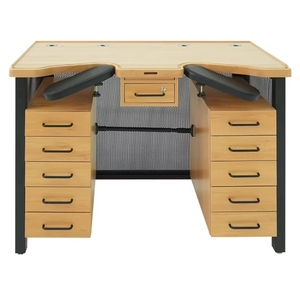 Tavolo da Lavoro Professionale per Orologiai 1280/1450*650*960MM in Legno di Faggio per Riparazione Orologi - Product Image 2