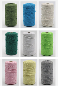 Venta Al Por Mayor 1mm 2 mm 4mm 5mm 6mm Hilo Trenzado De Algodon Para Hacer Tejer Macrame Hilos corde 3mm - Product Image 6