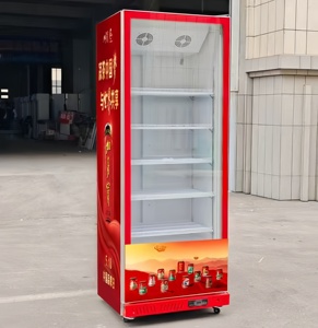 Verticale directe koeling glazen deur displaykast frisdrank supermarkt commerciële koelkast vriezer - Product Image 5