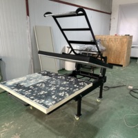 Presse à chaud industrielle 40x48 pouces (100x120 cm) pneumatique grand format pour sublimation et impression à plat
