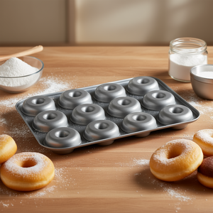 Molde para donas Stadter, bandeja antiadherente para hornear 12 donas caseras - Product Image 3