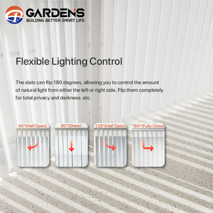 Jardín personalizado diseño Popular eléctrico Vertical persianas transparentes motorizadas Hanas persianas sombra sueño como cortina Xiaomi Tuya - Product Image 2