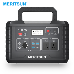 MeritSun Portable Power Station for Camping Battery <b>Solar</b> MPS1000 Rechargeable Power Station - Product Image 5