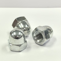 Écrou hexagonal à tête conique décorative GB923 métrique M20, zingué, entièrement fileté, usiné CNC, pour quincaillerie de meubles