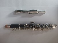Large Wooden Flute with Short Body in C Key Instrument in Stock Flute Wind Instrument