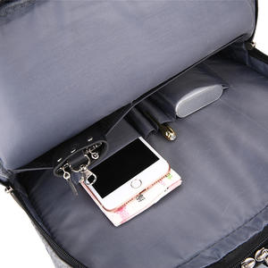 Sac à dos d'affaires personnalisé avec chargement personnalisé, sac à dos pour ordinateur portable de 17,3 pouces, antivol, intelligent, imperméable, pour homme - Product Image 4