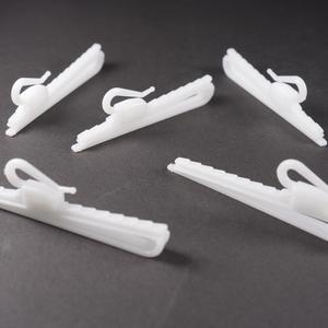 Adjustable Depth Locking Curtain <b>Hooks</b> for Wedding and Baptism PE Material <b>Shower</b> Curtain <b>Hooks</b> - Product Image 2