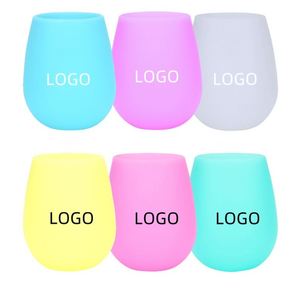 Promotion Wholesale Silicone Wine Goblets Foldable & Portable Silicone Travel Rinse Cups With Logo - Product Image 1
