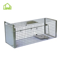 Piège pliable en métal pour animaux vivants Piège à souris pour chat Lapin Rongeur Renard