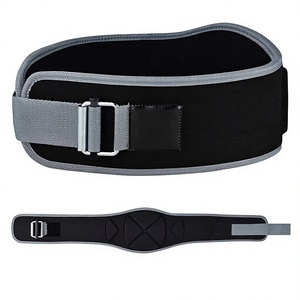 Customizable Matt Black Natural Rubber & PVC Breathable Heavy Duty Steel Chain Buckle Gym Weight Training Dip <b>Belts</b> - Product Image 1