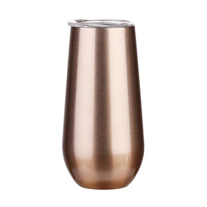 Biểu Tượng Tùy Chỉnh Đôi Tường Thép Không Gỉ Cách Điện Sáo Kim Loại Rose Gold Stemless Rượu Vang Tumblers Với Uống Cách Nhiệt - Product Image 4