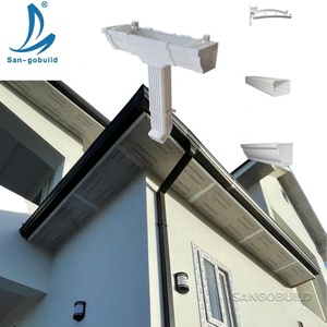Système <span class=keywords><strong>de</strong></span> drainage <span class=keywords><strong>de</strong></span> toit Sangobuild, 100% NOUVEAU matériau en résine PVC, tuyaux rectangulaires <span class=keywords><strong>de</strong></span> 5,2 pouces et <span class=keywords><strong>collecteur</strong></span> d'<span class=keywords><strong>eau</strong></span> <span class=keywords><strong>de</strong></span> <span class=keywords><strong>pluie</strong></span> - Product Image 6