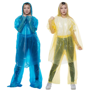 Chubasquero completo desechable ligero extra largo <span class=keywords><strong>para</strong></span> adultos impermeable <span class=keywords><strong>para</strong></span> poncho <span class=keywords><strong>para</strong></span> uso al aire libre de un solo uso - Product Image 4