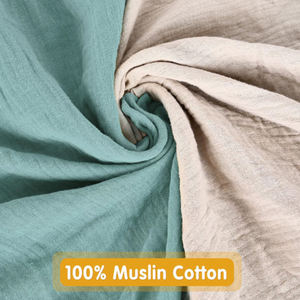 Manta de muselina de algodón estampada de alta calidad para bebé, manta de recepción transpirable suave y ecológica para recién nacido - Product Image 3