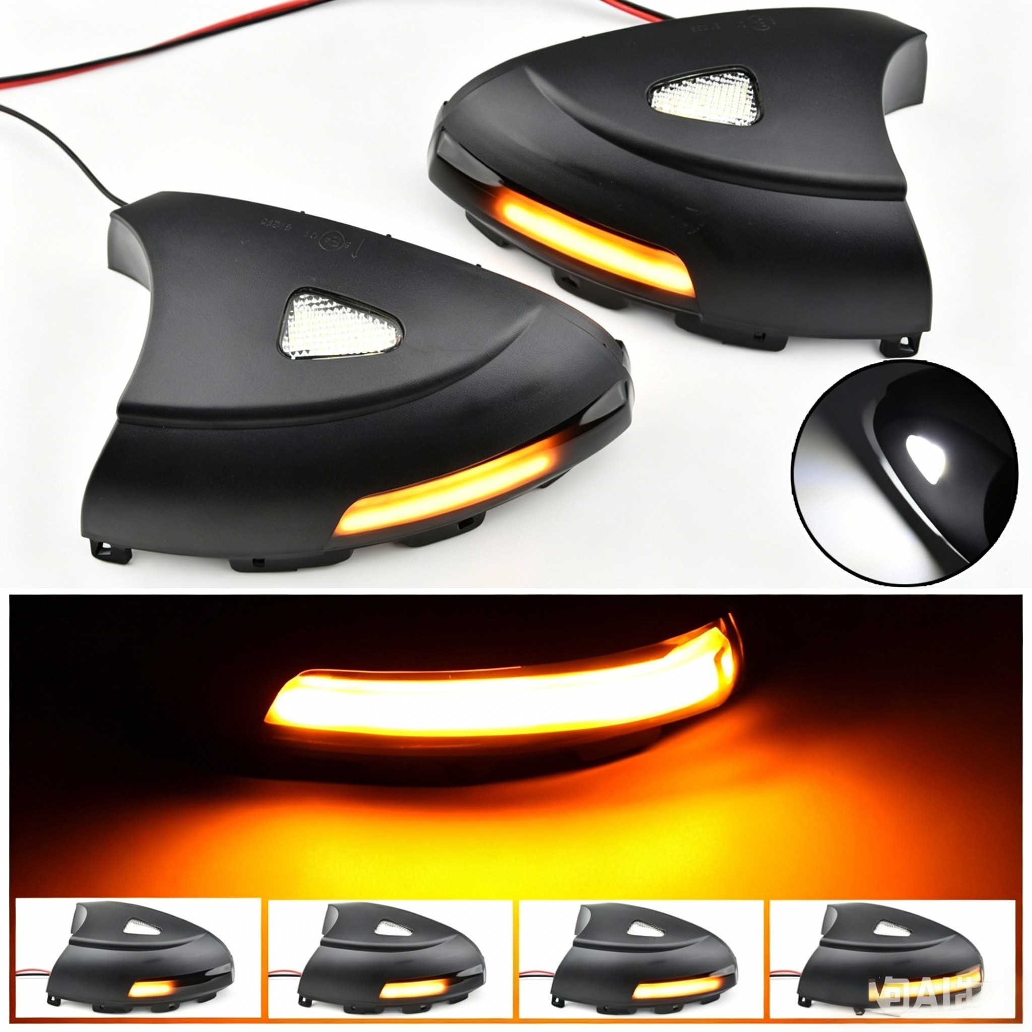 Amber dynamic floor light