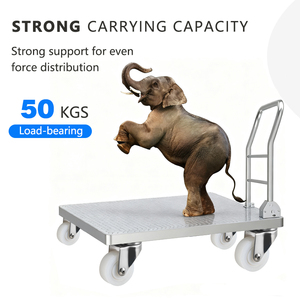 Werkseitig Hochwertige 1,5 2 Zoll weiße Nylon Edelstahl Light Duty Flat Free Lenkräder - Product Image 5