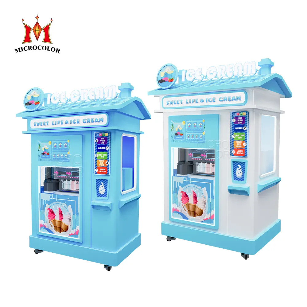 Macchina automatica per gelato alla marmellata Multi-sapore macchina per gelato intelligente Touch Screen