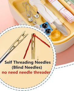135 pièces vert bricolage Kit de projet de couture Simple en plastique voyageur fournitures de réparation avec accessoires de fil pour un usage familial - Product Image 4