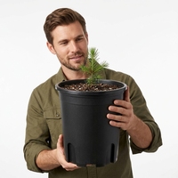Pots de fleurs biodégradables en plastique PP, vente en gros, durables, légers, avec trous de drainage, pour la ferme, la maison, le jardin, l'extérieur, utilisation au sol