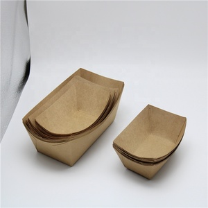 Paleta de embalaje de alimentos de pulpa de papel Kraft respetuosa con el medio ambiente, caja de envío UV desechable, fideos de Sushi, <span class=keywords><strong>Churros</strong></span>, cualquier lámina - Product Image 3
