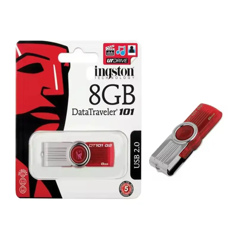 Alta calidad giratoria DT101 G2 Usb 2,0 3,0 128GB 64 Gb Pendrive 2GB 32GB 16GB 8GB Metal Memory Stick Usb Flash Drive para Kingstons