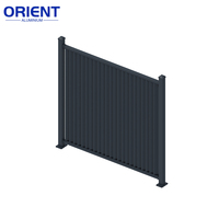 Clôture de sécurité en alliage d'aluminium de 3 mètres de haut, clôture de jardin, cadre en aluminium galvanisé à chaud, durable, imperméable, résistant au vent, facile à assembler