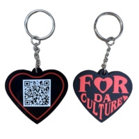 Conception personnalisée PVC souple porte-clés QR Code 2d 3d pvc impression Logo Promotion cadeau porte-clés